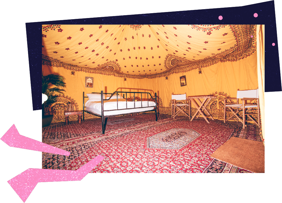 Traditional Festival Tent Interior