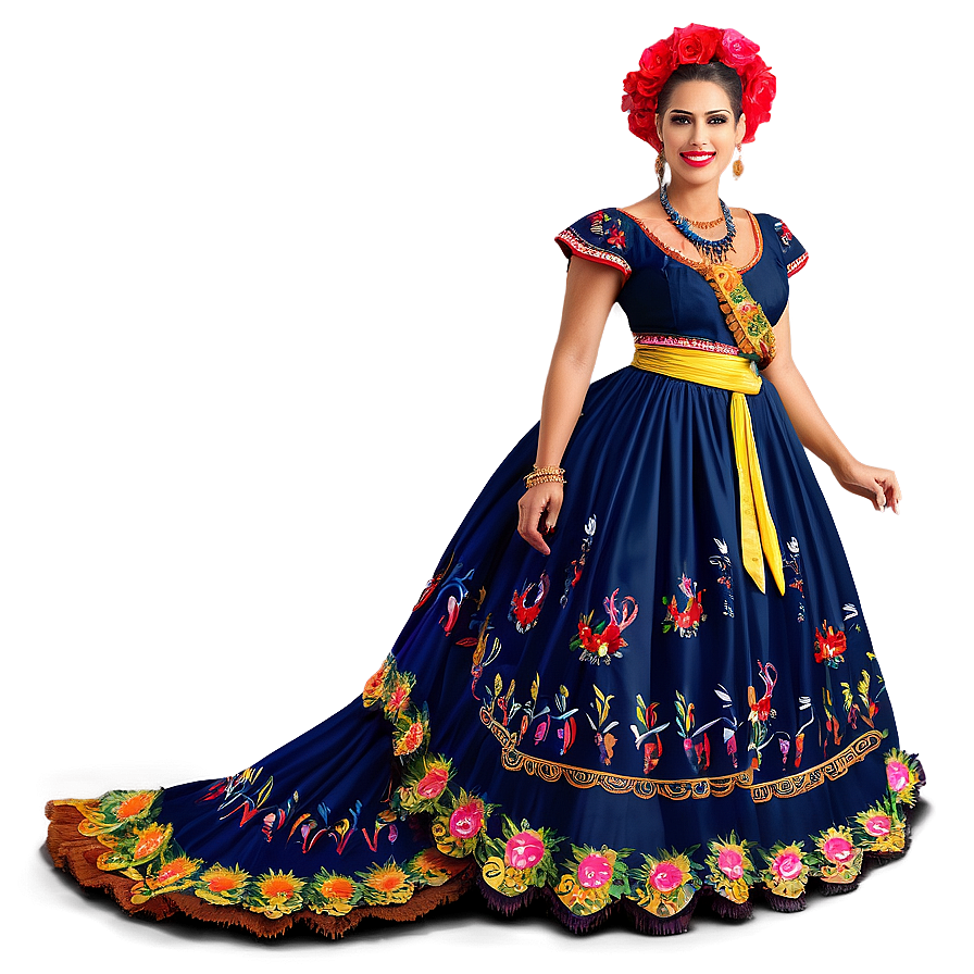 Traditional Fiesta Dress Png Tdh