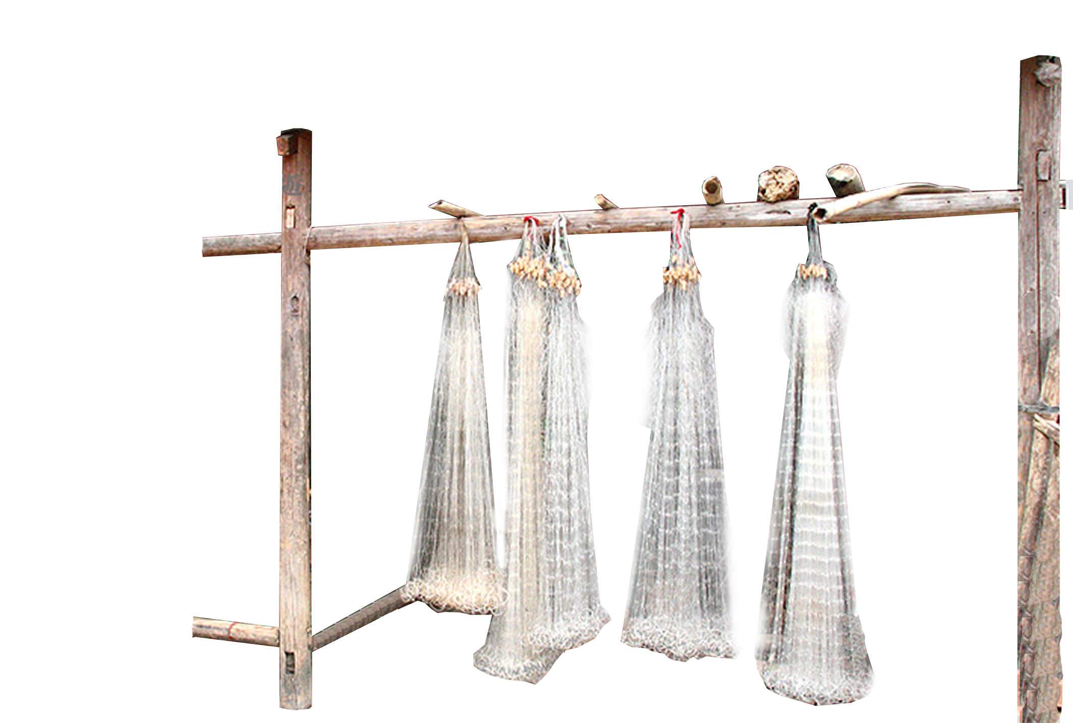 Traditional Fishing Nets Drying