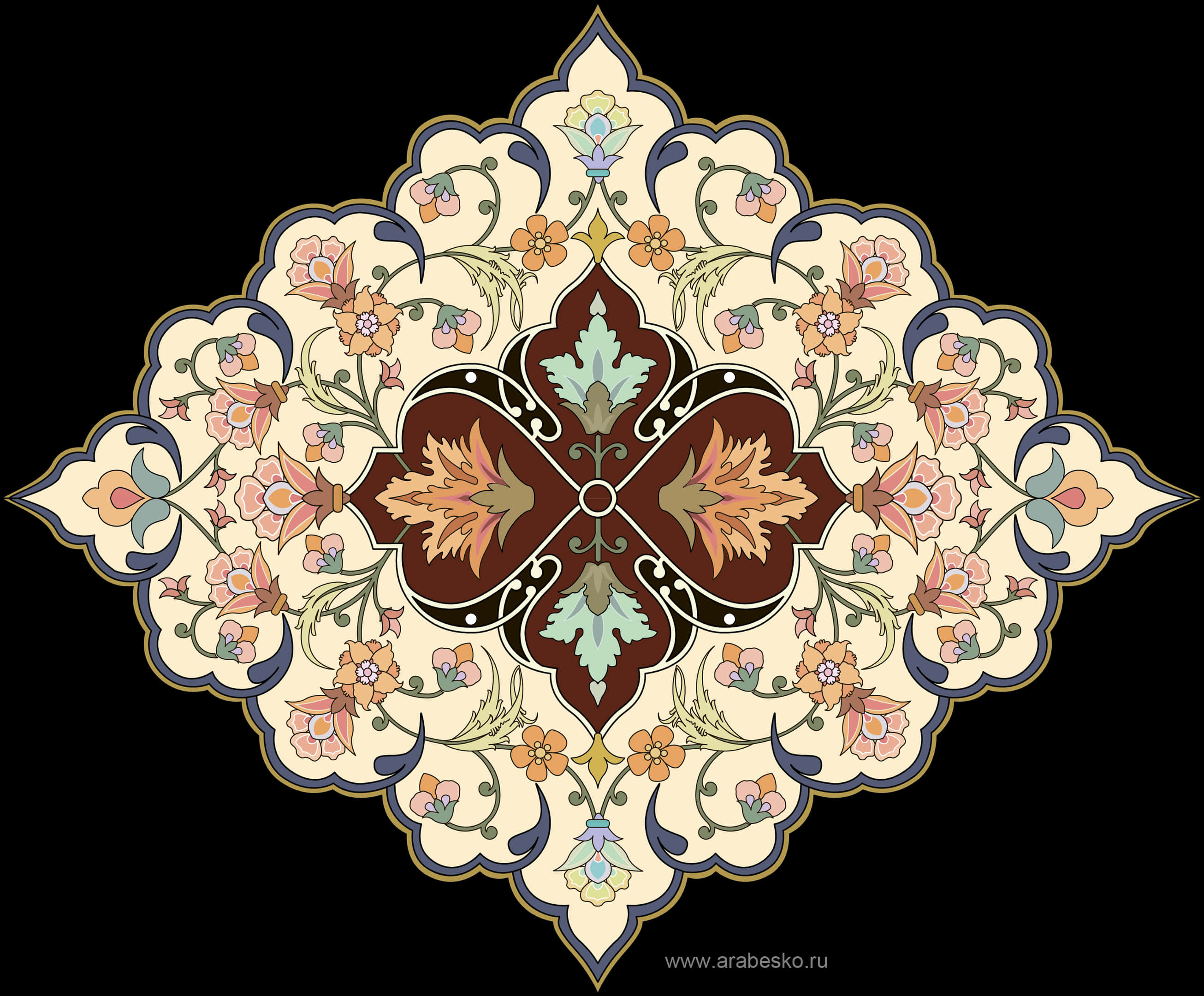 Traditional Floral Arabesque Pattern