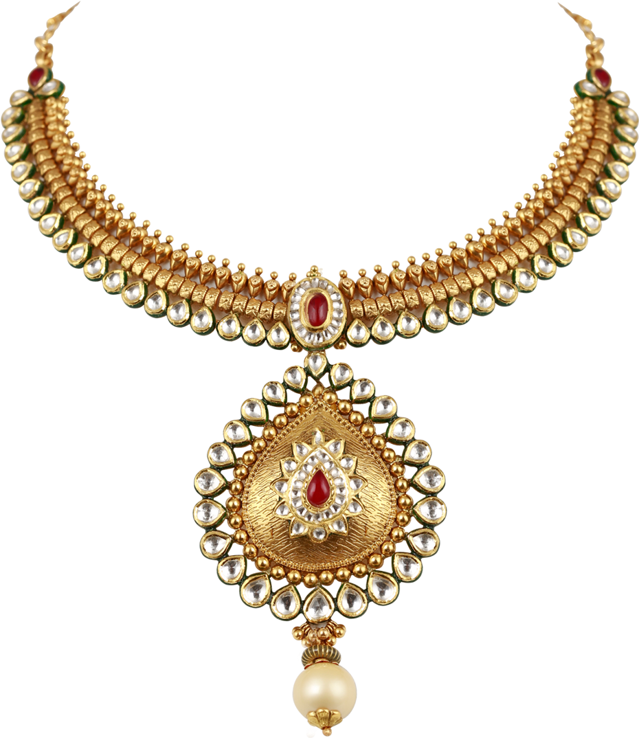 Traditional Gold Necklace Design