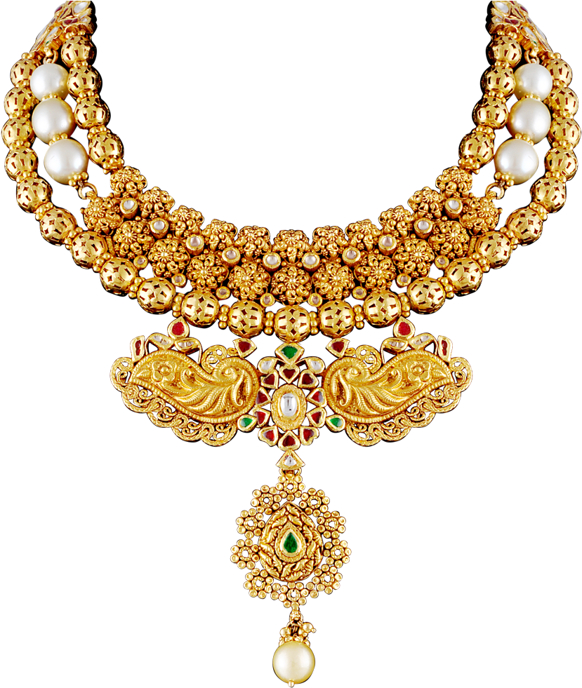 Traditional Gold Necklace Design