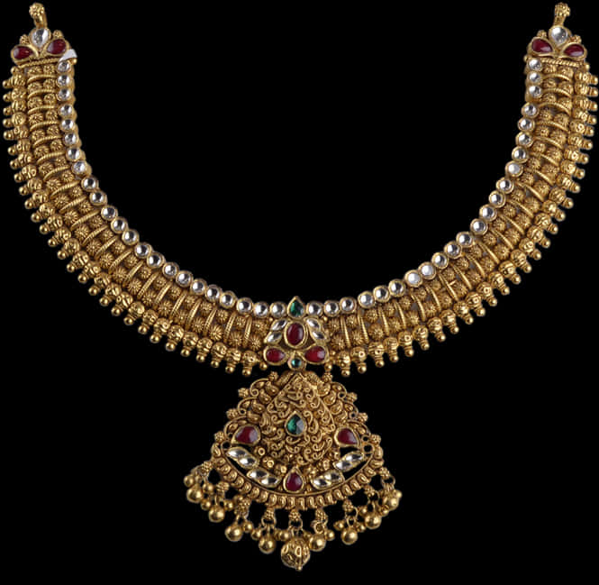 Traditional Gold Necklacewith Precious Gems.jpg