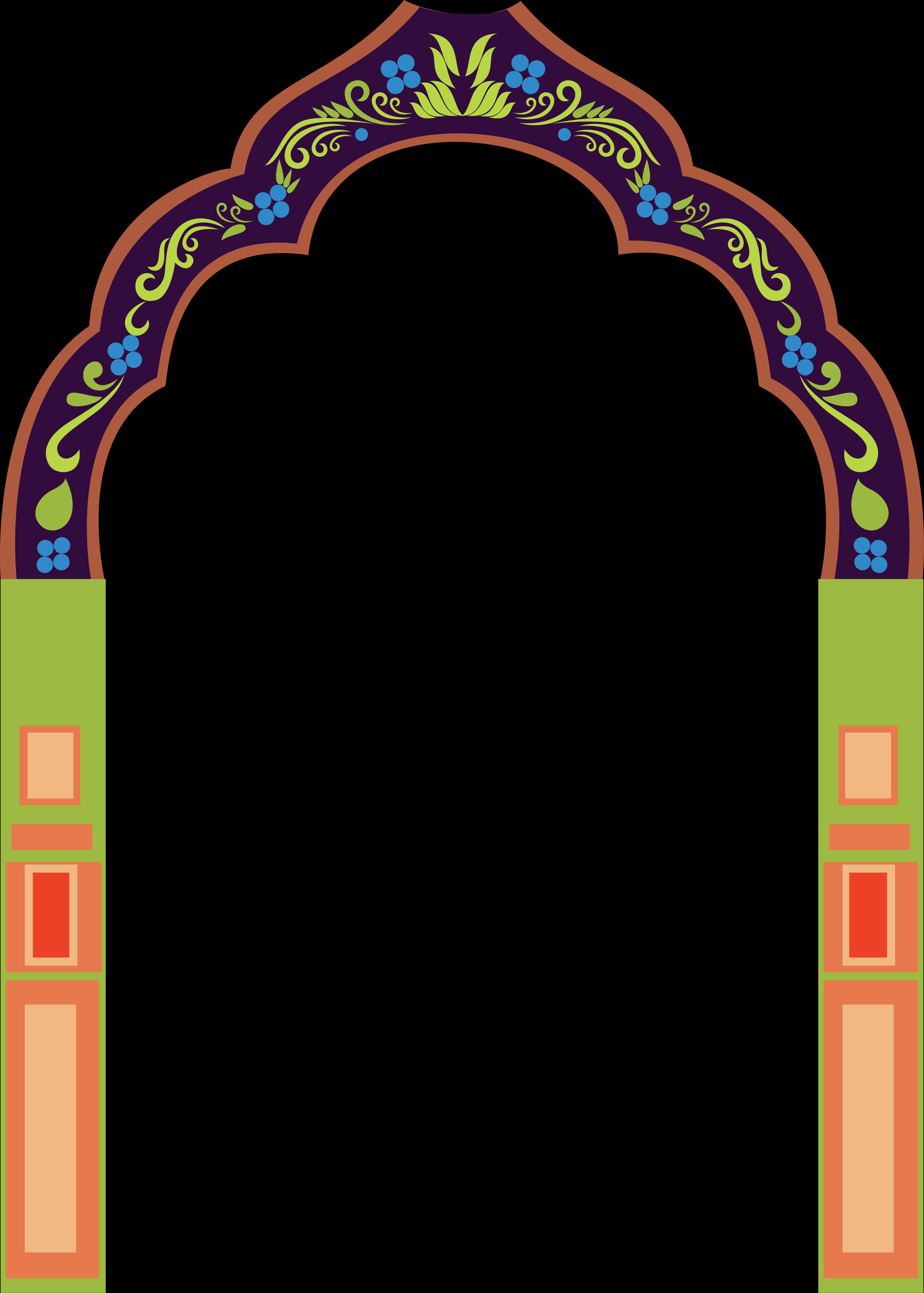 Traditional Hindu Temple Arch Design