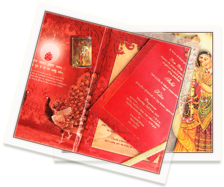 Traditional Hindu Wedding Invitation Card