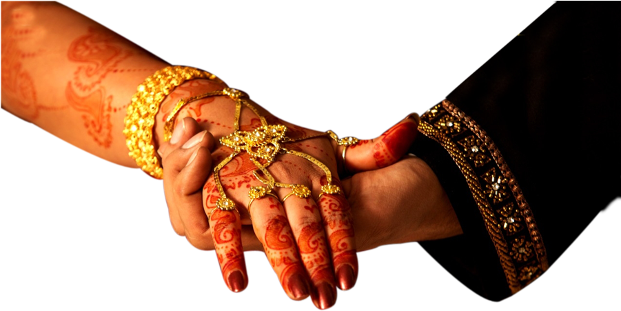 Traditional Indian Wedding Hand Holding