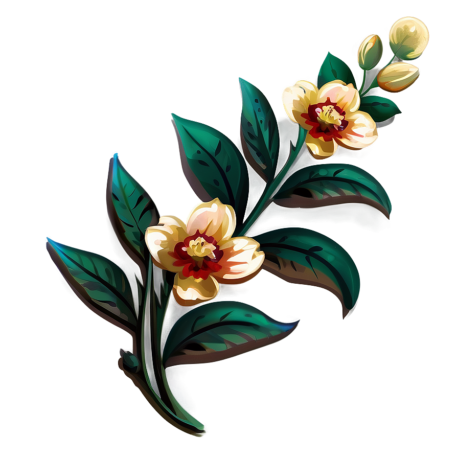 Traditional Indie Flower Png 18