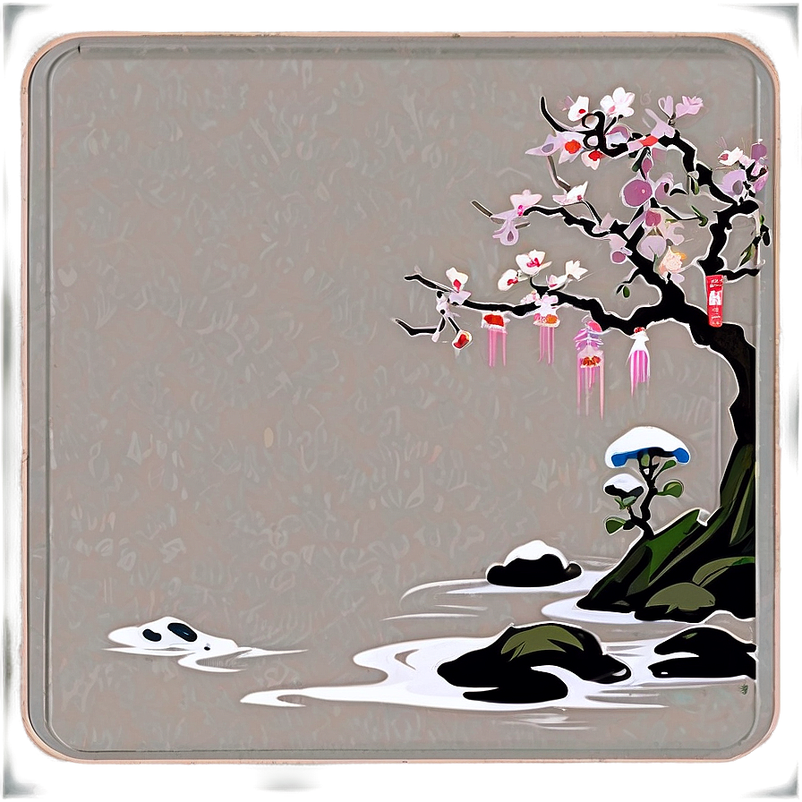 Traditional Japanese Art Mousepad Png Nms