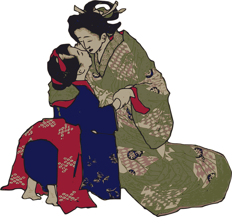 Traditional Japanese Geisha Art