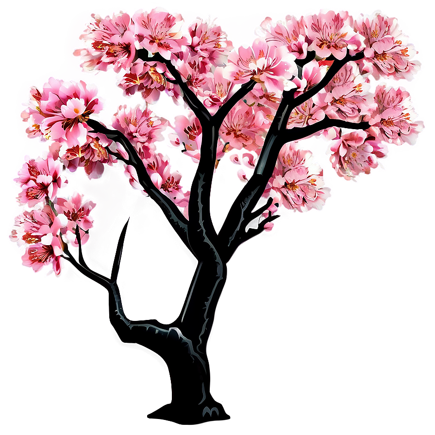 Traditional Japanese Sakura Tree Png 06122024