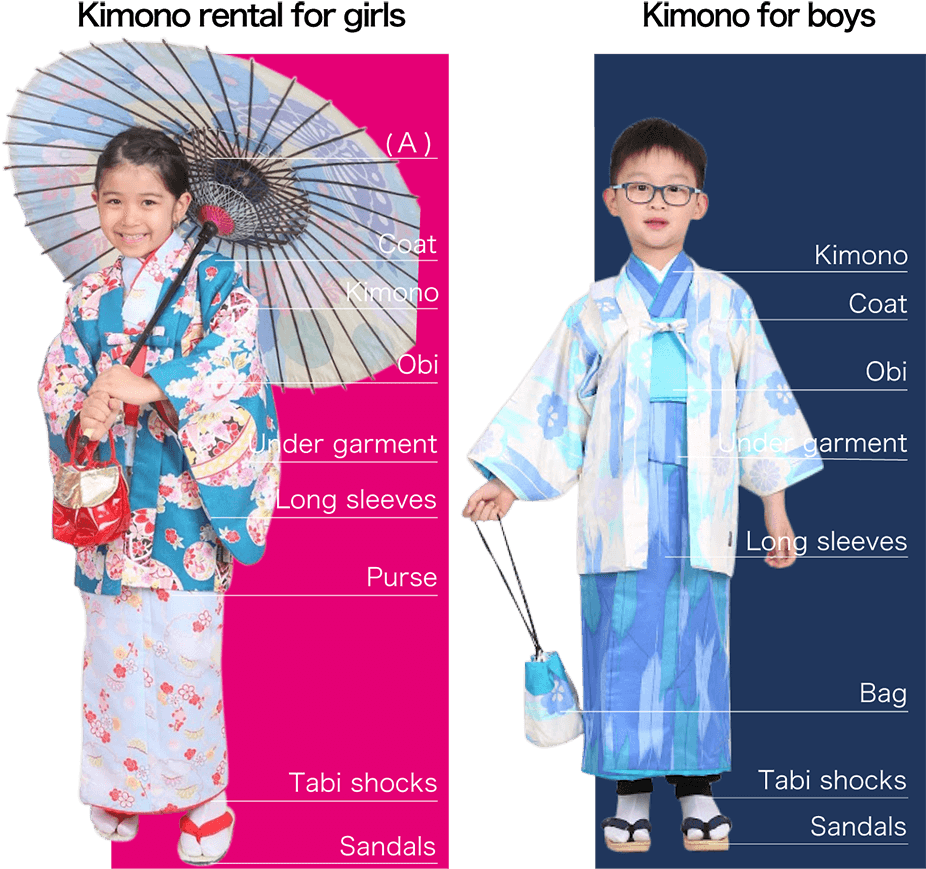 Traditional Kimono Rental Children