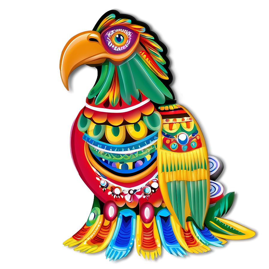 Traditional Mexican Eagle Art Png 06132024