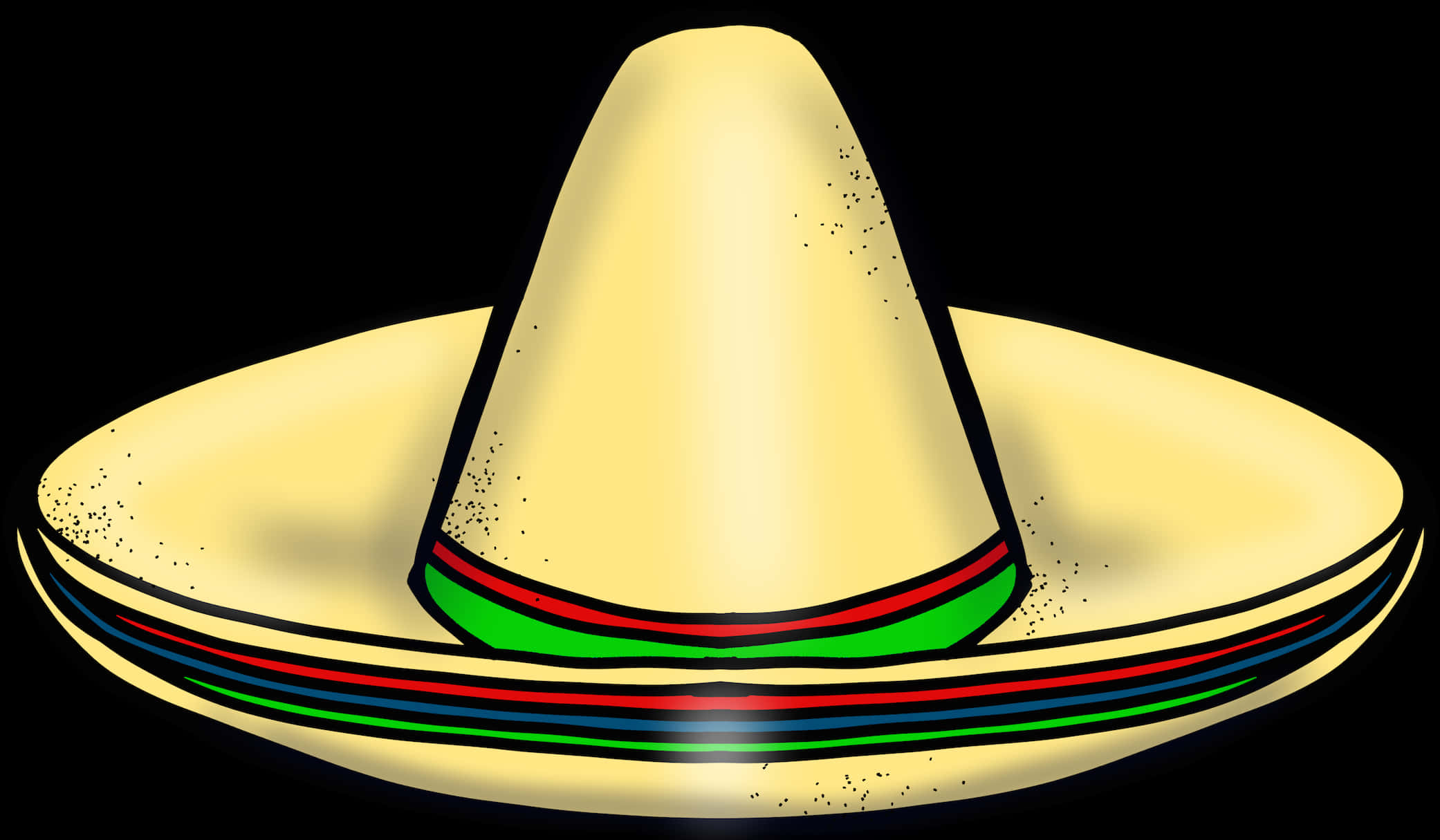 Traditional Mexican Sombrero Illustration