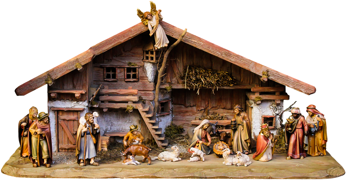 Traditional Nativity Scenewith Figurines