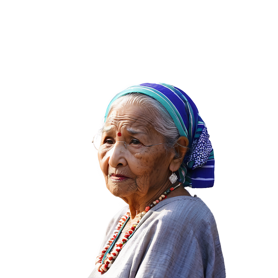 Traditional Old Lady Image Png 30