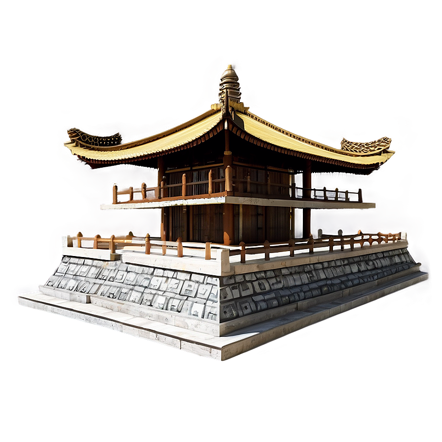 Traditional Pagoda Building Png Tsc