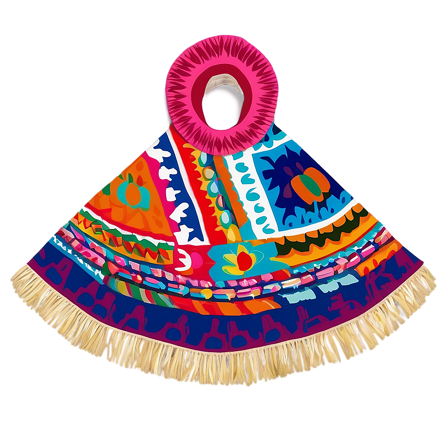 Traditional Poncho Design Png 06272024