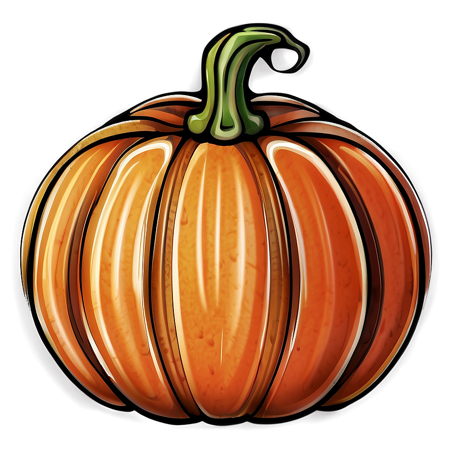 Traditional Pumpkin Outline Symbol Png Rii