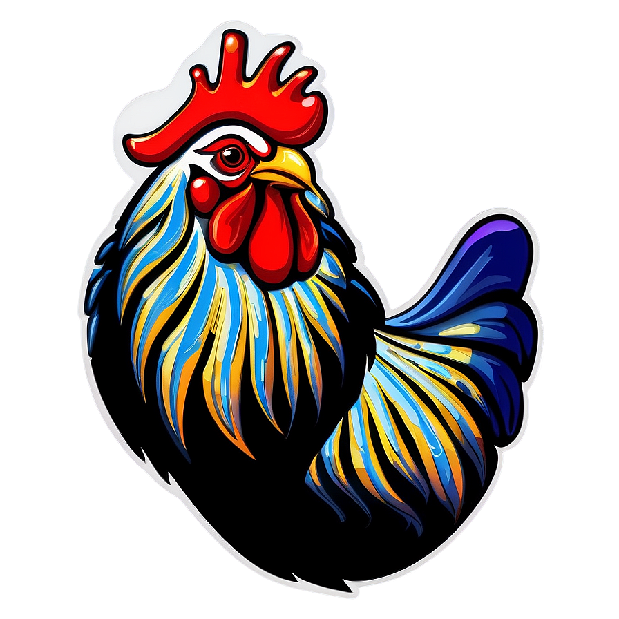 Traditional Rooster Emblem Png 05242024