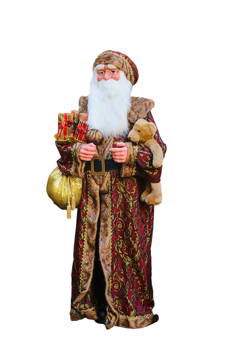 Traditional Santa Claus Figurinewith Gifts