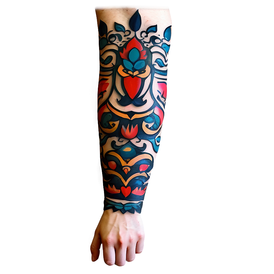 Traditional Sleeve Tattoo Png Fjg