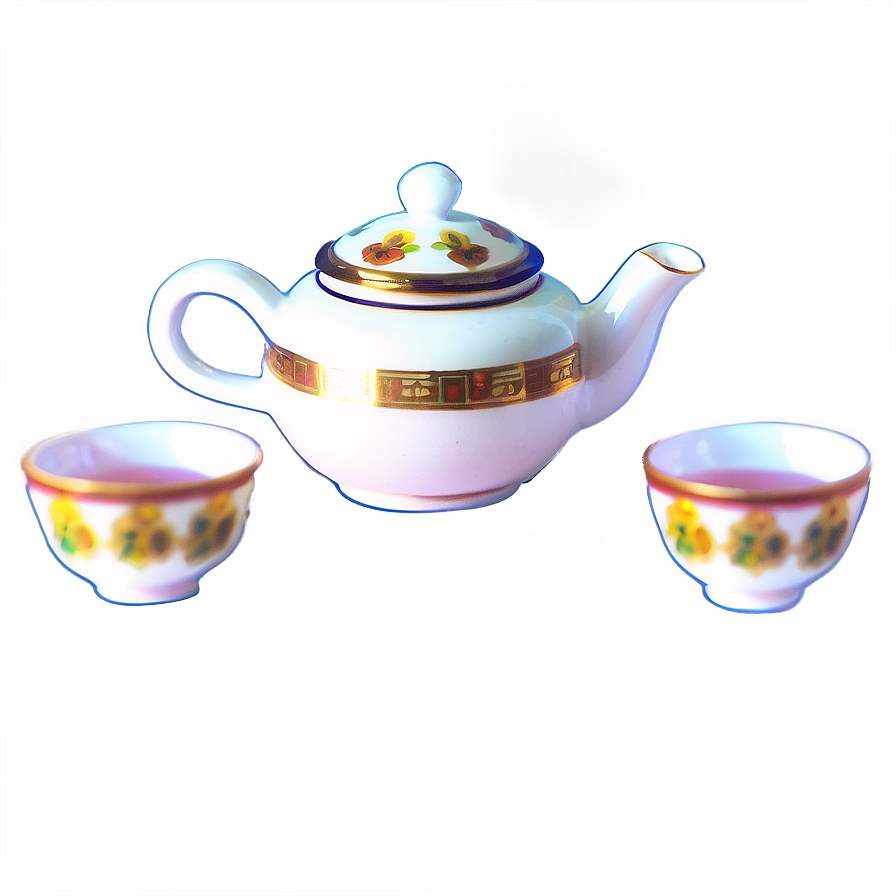 Traditional Tea Set Png 06262024