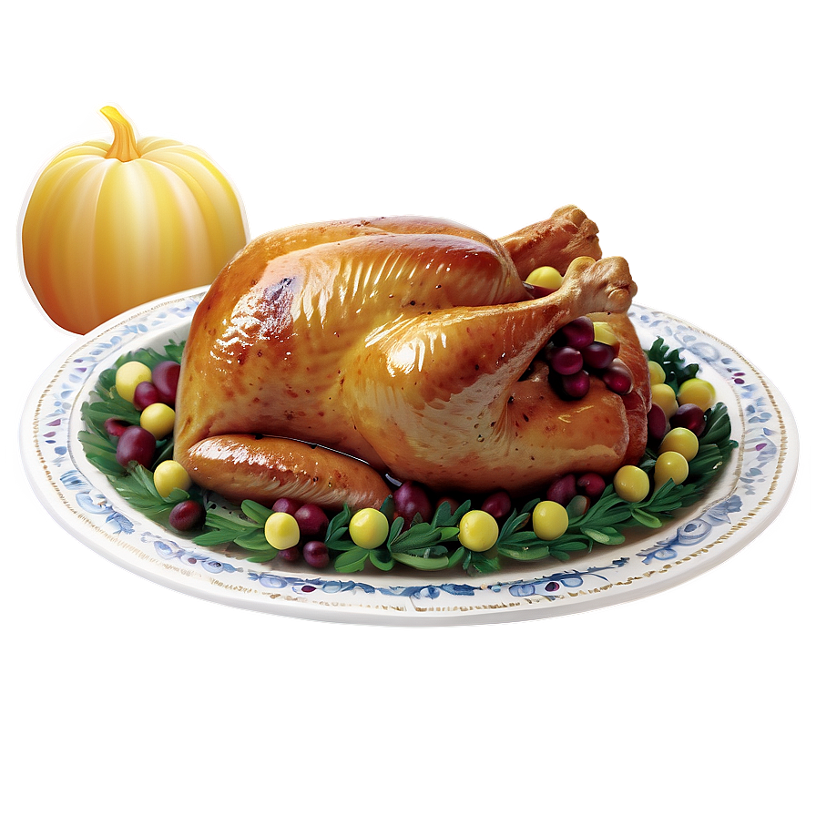 Traditional Thanksgiving Meal Png Ikd