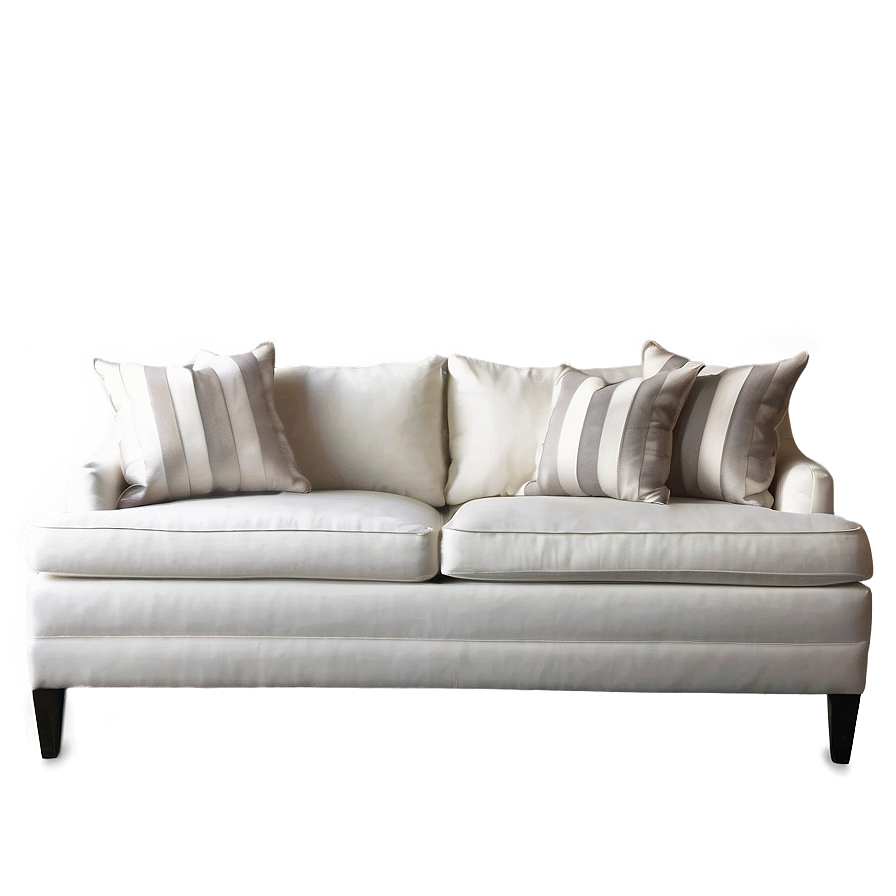 Traditional White Sofa Png 44