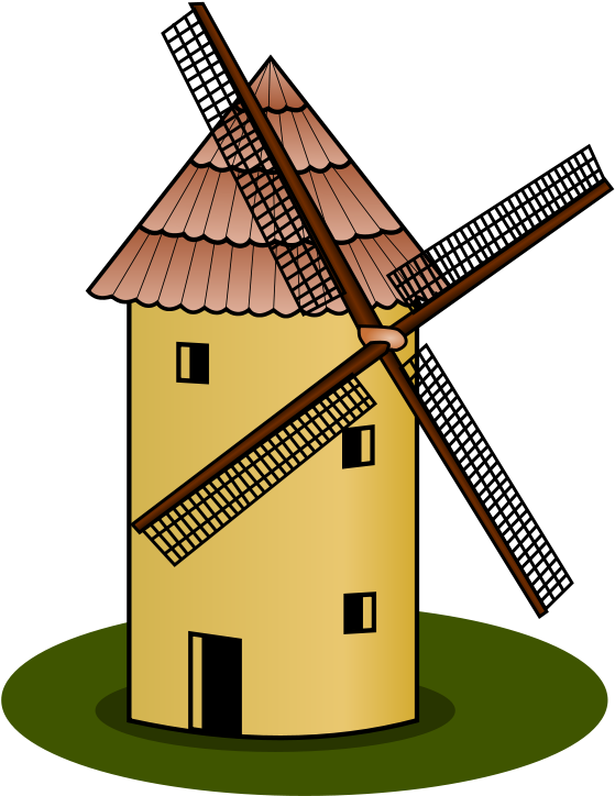 Traditional Windmill Illustration