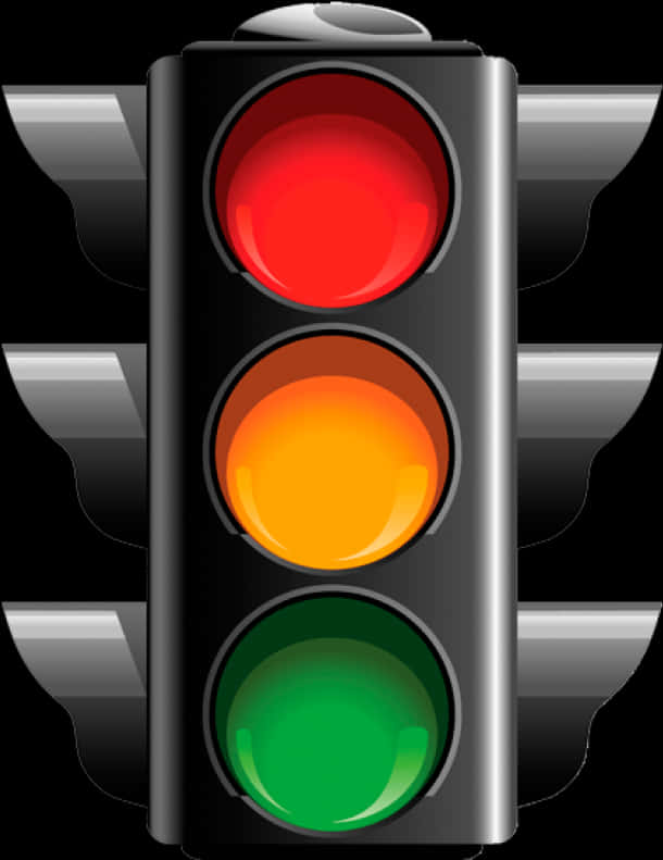 Traffic Light Red Signal Illustration