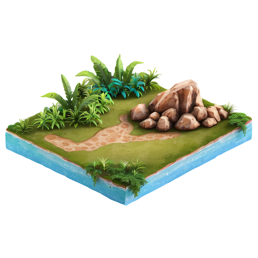 Tranquil Oasis Land Png Cdy65