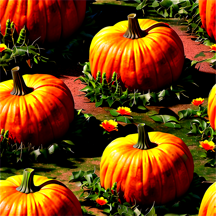 Tranquil Pumpkin Patch Morning Png 06122024