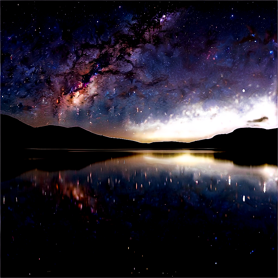 Tranquil Stardust Lake Png 06272024