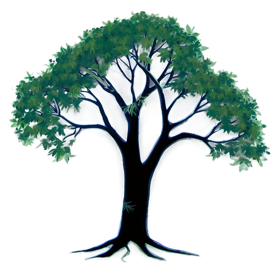 Tranquil Tree Silhouette Png 9