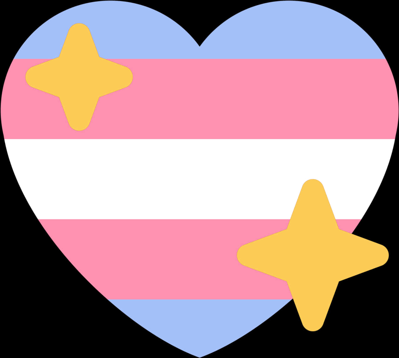 Transgender Pride Heartwith Stars