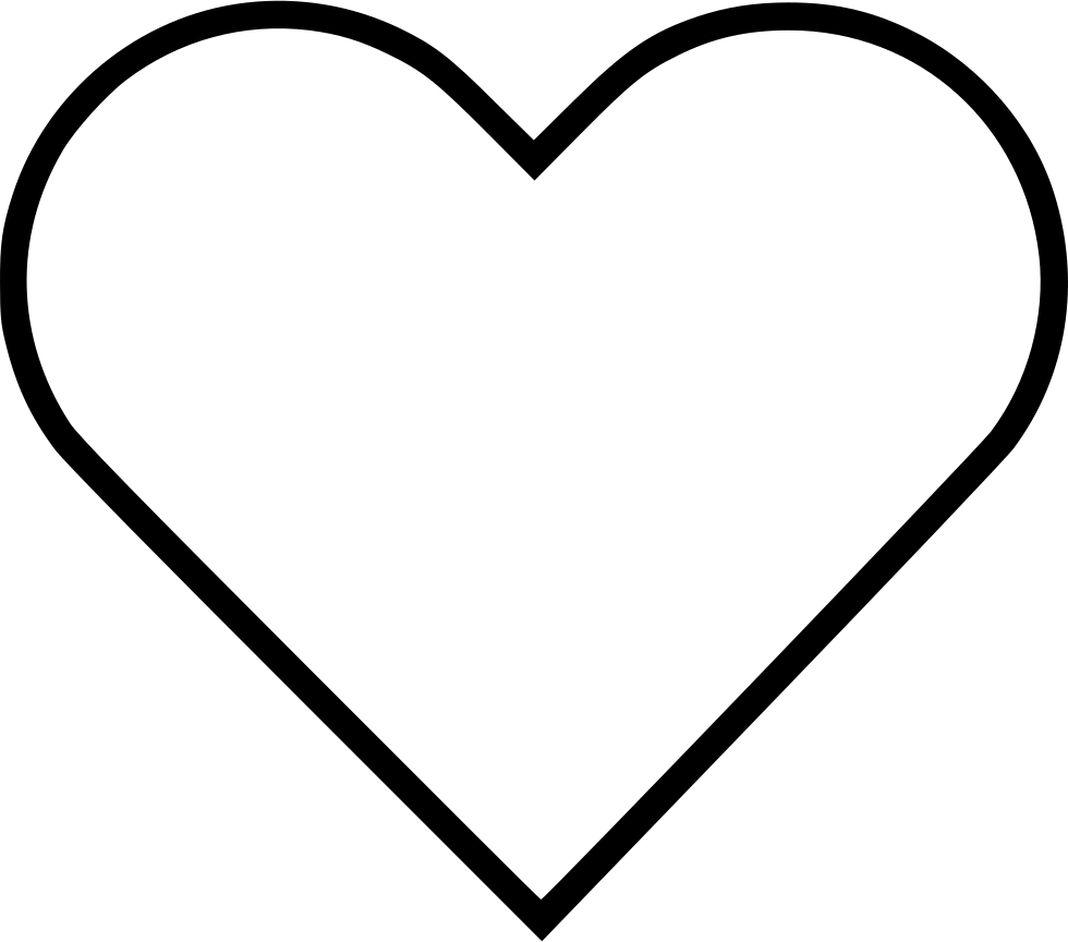 Transparent Background Outline Heart.png