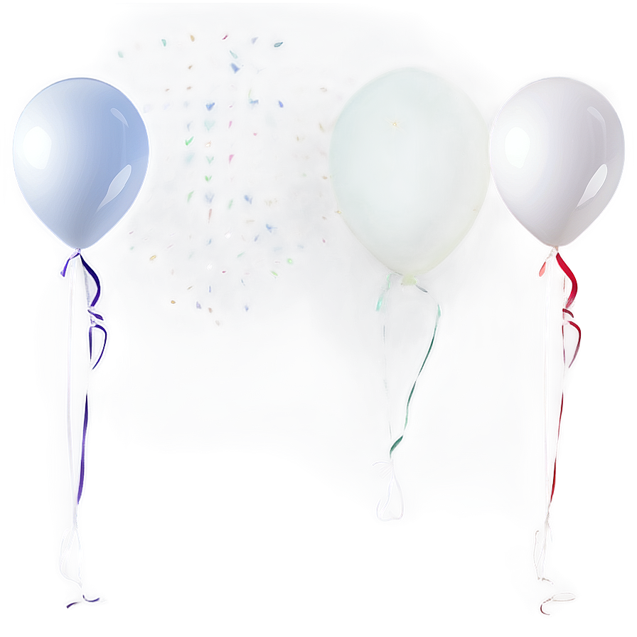 Transparent Background White Balloon Png Dew