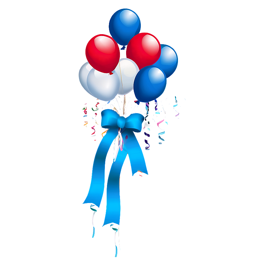 Transparent Blue Balloons Png 06122024