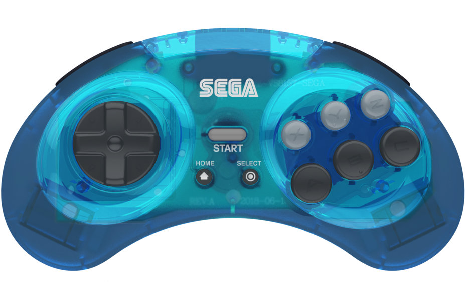 Transparent Blue S E G A Controller2018