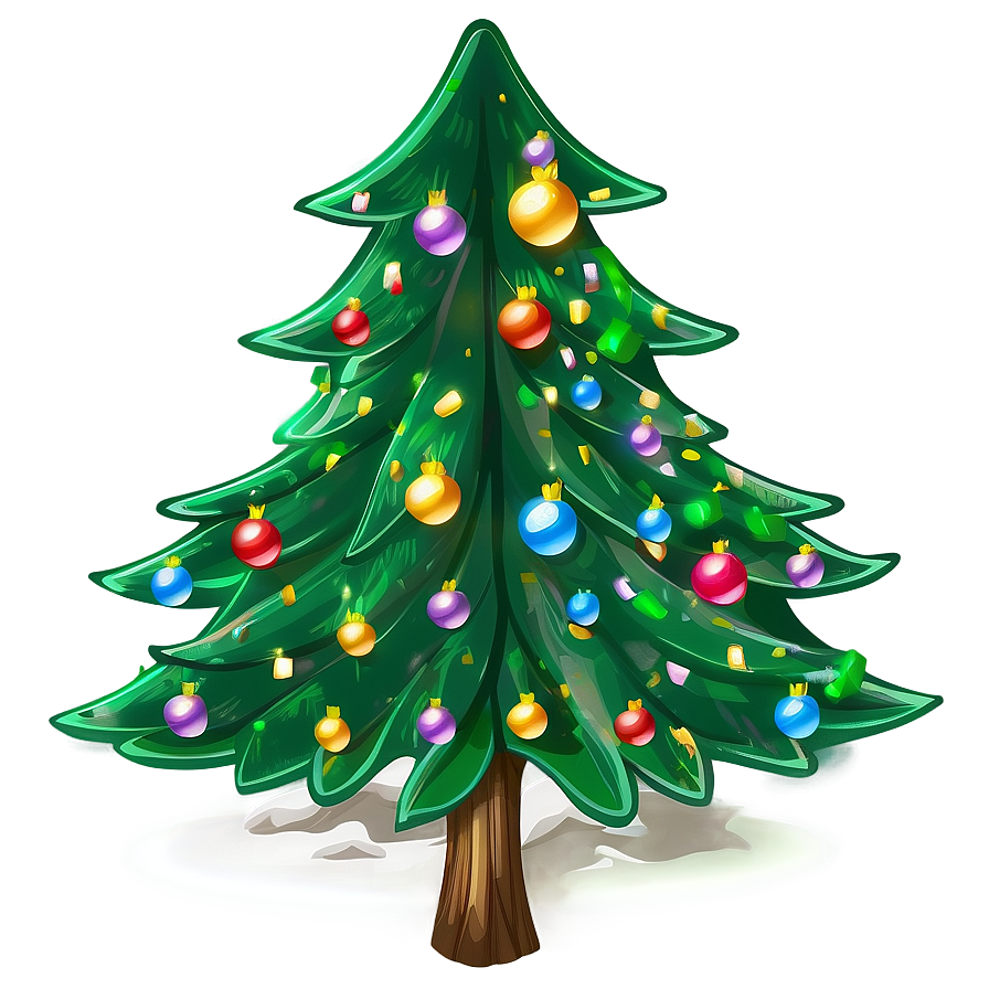 Transparent Christmas Tree Outline Png 53