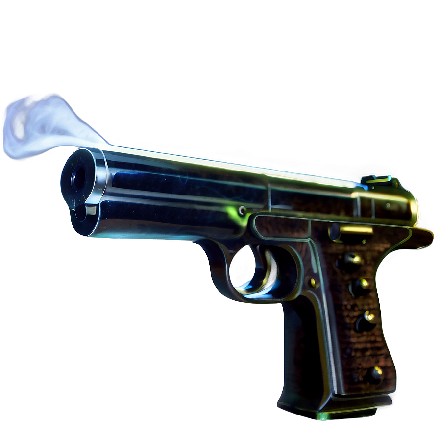 Transparent Gun With Smoke Png 05252024