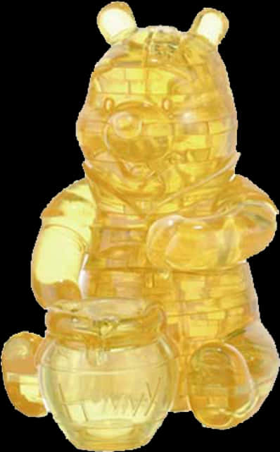 Transparent Honey Texture Winnie The Pooh