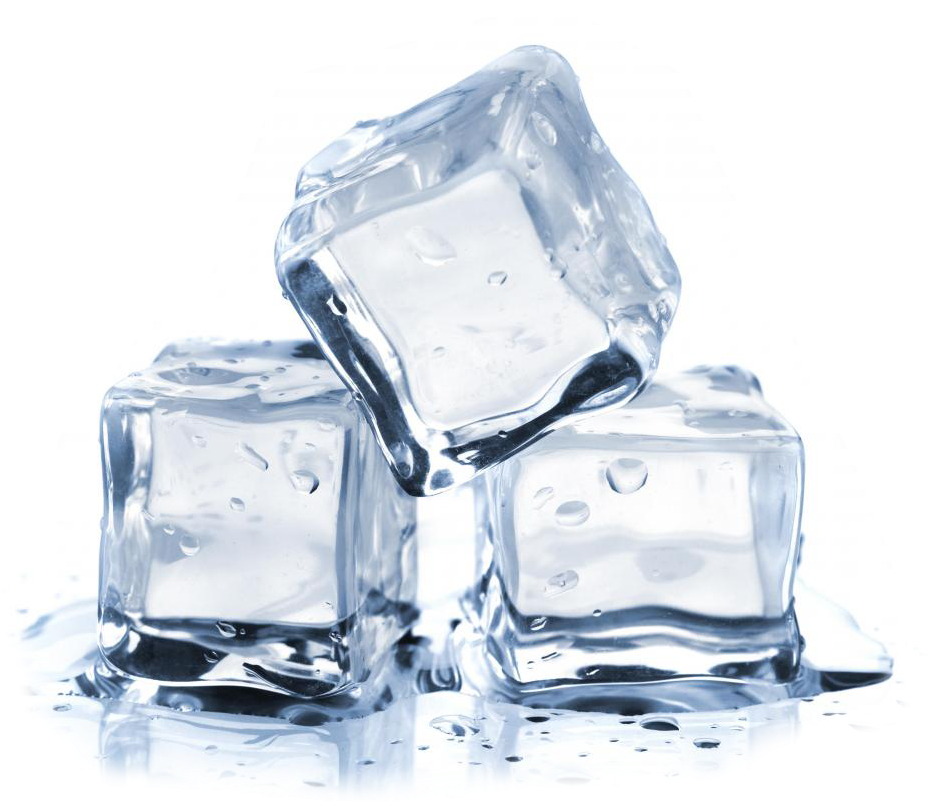Transparent Ice Cubeson White Background.png