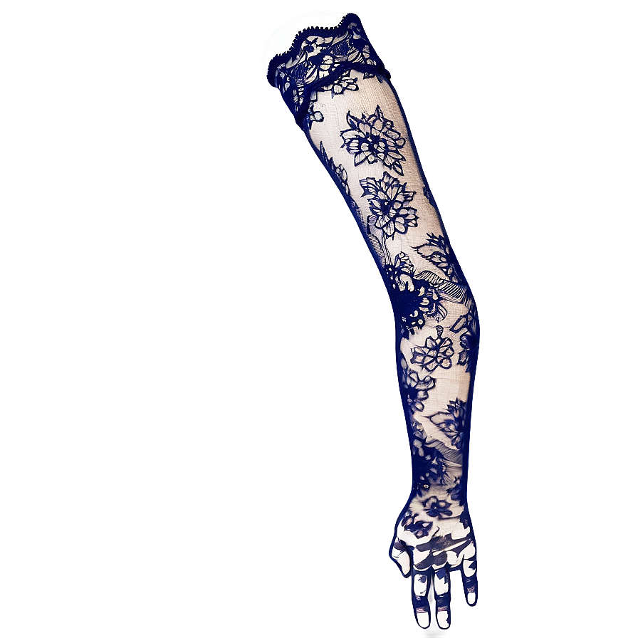 Transparent Lace Sleeve Png 05042024
