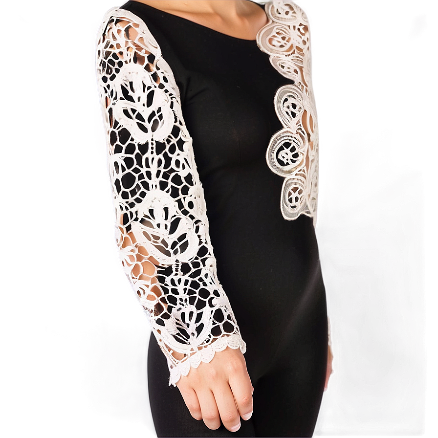 Transparent Lace Sleeve Png Oqs36