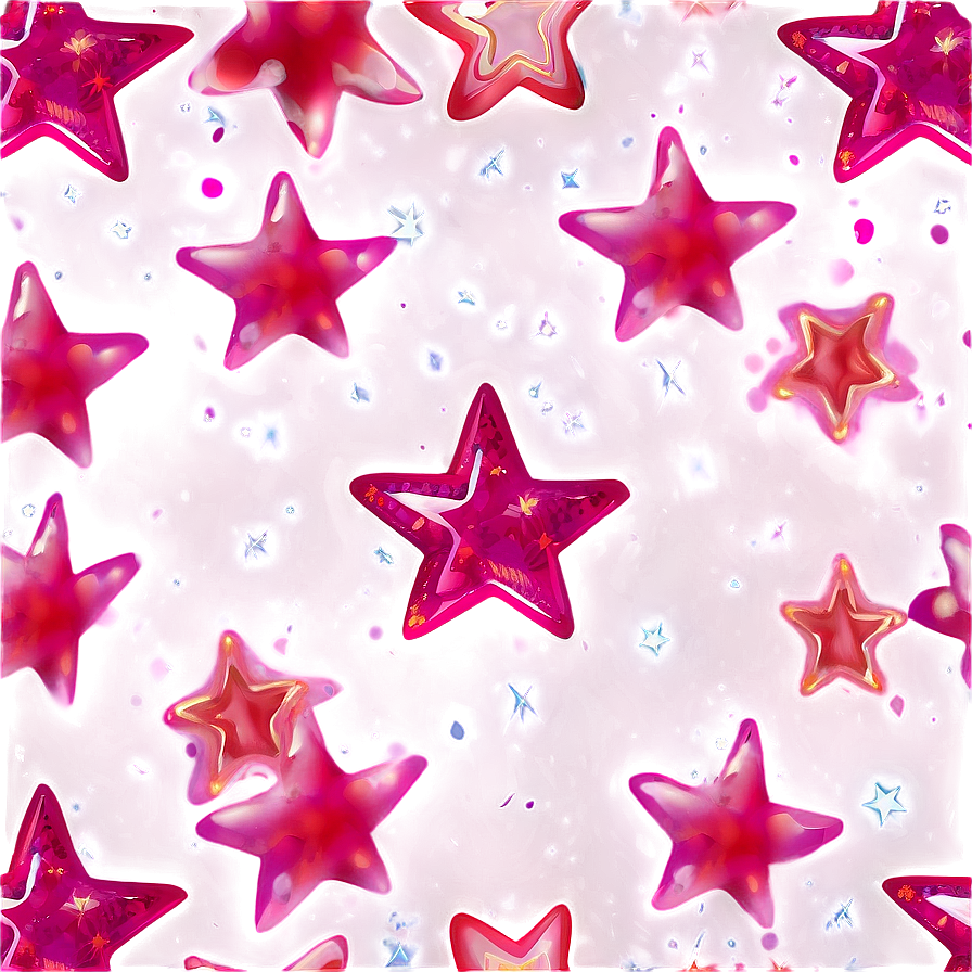 Transparent Pink Stars Png 7