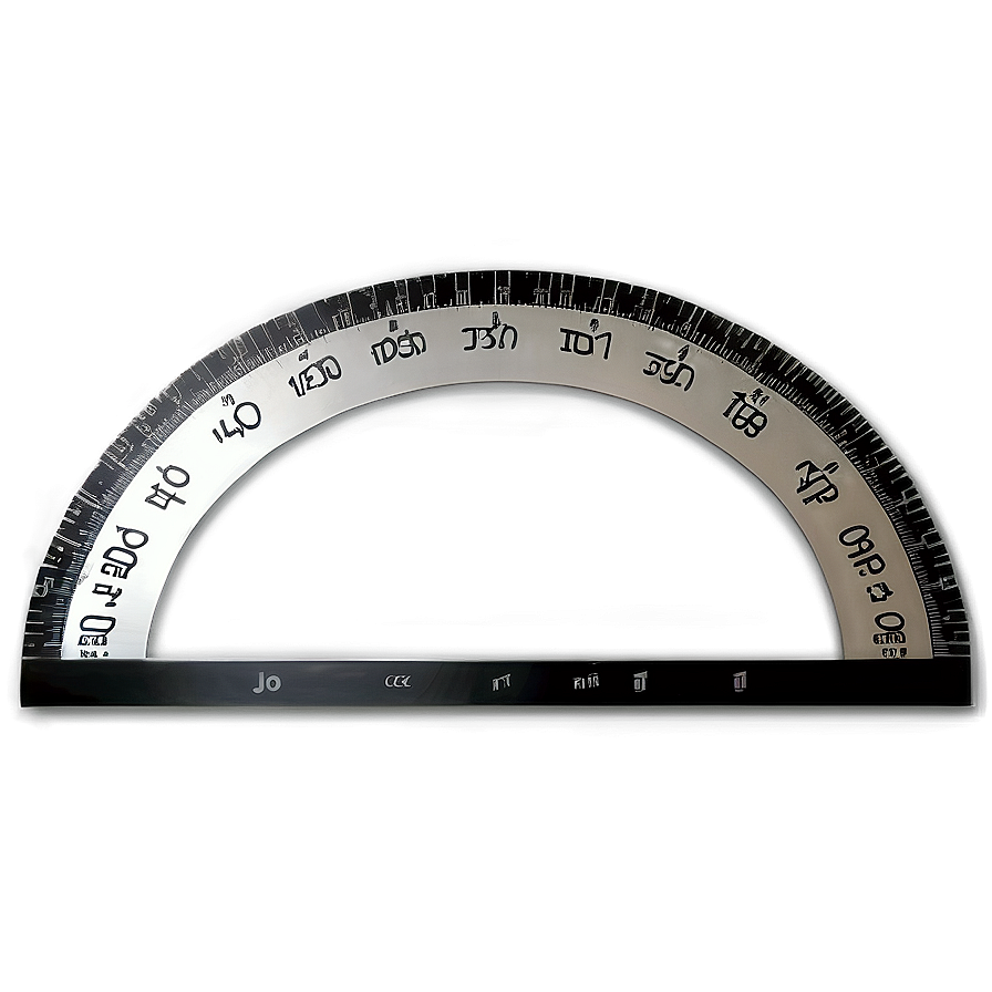 Transparent Protractor For Math Png 8