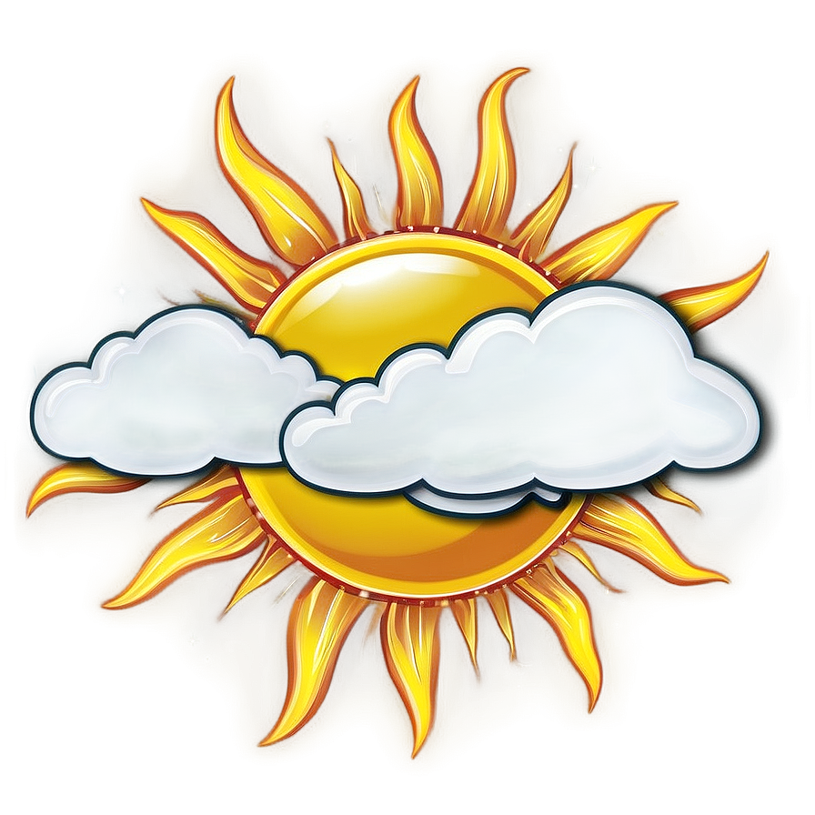 Transparent Sun With Clouds Png 26