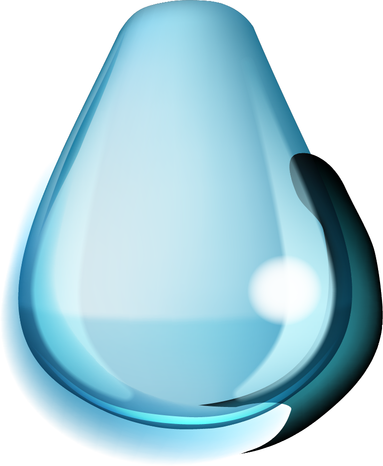 Transparent Water Drop Graphic