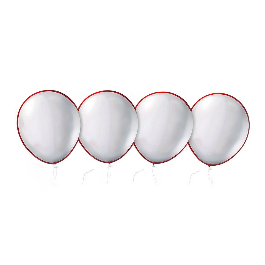 Transparent White Balloon Png 06212024